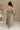 Madison Olive Pleated Midi Dress - full body back view