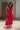 Bianca Red Knit Sleeveless Midi Dress - full front view