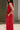 Bianca Red Knit Sleeveless Midi Dress - close side view