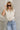 Amber Taupe Side Tie Cropped Top - close front view