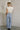 Amber Taupe Side Tie Cropped Top - full body back view
