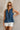 Charlotte Blue Scallop Print Tank Top - front 