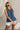 Charlotte Blue Scallop Print Tank Top - front view