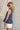 Charlotte Blue Scallop Print Tank Top - side view