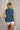 Charlotte Blue Scallop Print Tank Top - back view