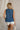 Charlotte Blue Scallop Print Tank Top - back view