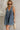Darcy Washed Denim Pleated Romper - front view