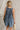 Darcy Washed Denim Pleated Romper - back view