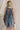 Darcy Washed Denim Pleated Romper - back view