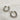 Close up of Tiffany Silver Beaded Open Hoop Earrings, mini hoops.