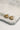 Close up of Kali Gold and Pearl Heart Hoops, gold heart shaped hoops with pearl details.
