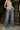 Judy Blue: Shanna Distressed Wide Leg Jeans - lower body front view