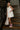 Tabitha Cream Denim Ruffle Mini Dress - full body view