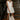 Tabitha Cream Denim Ruffle Mini Dress - full body front view