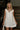 Tabitha Cream Denim Ruffle Mini Dress - front