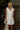 Tabitha Cream Denim Ruffle Mini Dress - front view