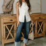 Risen: Belinda Dark Wash Cuffed Jeans - full body front view