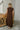 Bianca Brown Knit Sleeveless Midi Dress - full body back view