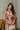 Camilla Multi Floral Ruffle Midi Dress - close upper front view