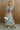 Farrah Teal Multi Floral Puff Sleeve Midi Dress - full body front view