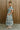 Farrah Teal Multi Floral Puff Sleeve Midi Dress - full body side view