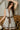 Adalynn Brown & Cream Striped Mini Dress - close front view