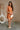 Jessa Light Brown 3D Floral Mini Dress - full body front view