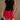 Everleigh Red Denim Cargo Skort - front view