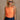 Sara Orange Sleeveless Bodysuit - front view