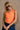 Sara Orange Sleeveless Bodysuit - close front view