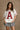 Rowan White & Dark Red A Top- untucked front view