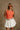Kyra Orange & White Sleeveless Sweater -front view