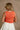 Kyra Orange & White Sleeveless Sweater - back view