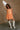 Kelly Orange Drop Waist Sleeveless Mini Dress - full front view