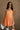 Kelly Orange Drop Waist Sleeveless Mini Dress - front