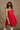Emily Red Bubble Hem Sleeveless Mini Dress - front view