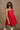 Emily Red Bubble Hem Sleeveless Mini Dress - front view
