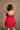 Emily Red Bubble Hem Sleeveless Mini Dress - back 