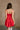 Emily Red Bubble Hem Sleeveless Mini Dress - back view