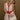 Adalynn Rust & Cream Striped Mini Dress - front view
