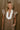 Sophie Brown & Cream Linen Midi Dress - upper body front view