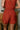 Nyla Rust Contrast Stitch Shorts- back view
