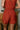 Nyla Rust Contrast Stitch Shorts- back view