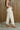 Mariah Cream Denim Pants - lower body side view