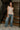 Erika Taupe Knit Peplum Tank Top - full body front view