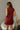 Jessa Burgundy 3D Floral Mini Dress- back view