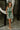 Savannah Green & White Floral Flare Mini Dress- front full body view