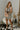 Savannah Brown & White Floral Flare Mini Dress- full body view