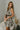 Savannah Brown & White Floral Flare Mini Dress- side view