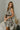 Savannah Brown & White Floral Flare Mini Dress- side view
